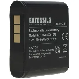 EXTENSILO Akku kompatibel mit Pure Sensia 200d Connect, 200d Lautsprecher Boxen Speaker (13600mah, 3,7v, Li-Ion)