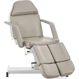 deluke Kosmetikliege SOEST hydraulisch 64x185x125cm, Kunstleder, Grau Massageliege Tattooliege
