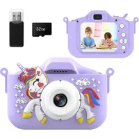 HOVIN 1080P 2.0" Display Fotoapparat Kinder, Digital Kinderspielzeug Kinderkamera (Fotoapparat Kinder, Digitalkamera Kinder Kinderspielzeug) lila