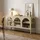 [en.casa] Vitrinen-Sideboard Klippestad 118 x 35 x 55 cm Kamelfarben