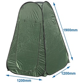 PRO PLUS ProPlus Pop-Up-Sichtschutzzelt Polyester Grün