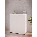 Forte Highboard »Forte Saltwater«, Breite ca. 80 cm, weiß