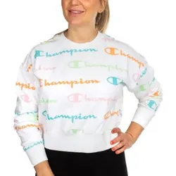 Champion American Classics Women Crewneck Print Weiß Muster Large Damen