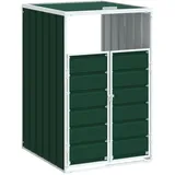 vidaXL Mülltonnenbox 72 x 81 x 115 cm grün