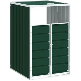 vidaXL Mülltonnenbox 72 x 81 x 115 cm grün