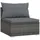 vidaXL Lounge Set 4-tlg. Polyrattan Kissen anthrazit/grau