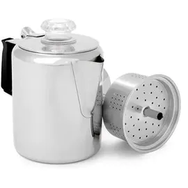 GSI Outdoors Glacier Percolator 3 Tassen Edelstahl