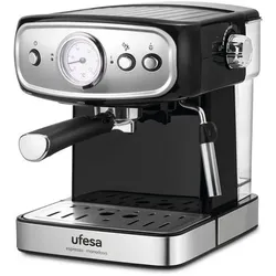 Ufesa CE7244 Brescia Espresso- und Cappuccino-Kaffeemaschine, verstellbarer Verdampfer, 20 Bars