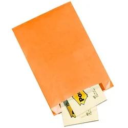 100 VP Faltenbeutel orange 20,0 x 32,0 cm