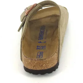 Birkenstock Arizona Weichbettung Veloursleder schmal taupe 36