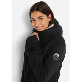 bonprix Funktionsparka mit Teddyfleece Schwarz 50