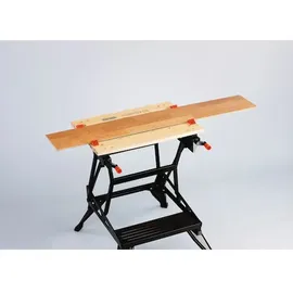 Black & Decker Werkbank Holz/Metall 61 cm schwarz/braun