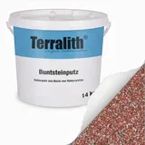 Terralith Buntsteinputz Mosaikputz 2 mm 14 kg Schwarz/Weiß/Rot/Grau