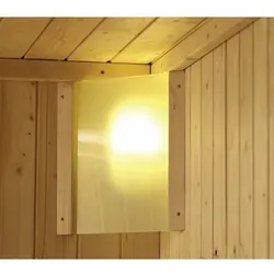 KARIBU Saunaleuchte, natur, geeignet für: Karibu Saunen, natur - beige