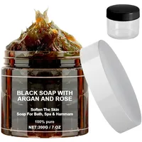 Black Soap With Argan And Rose,Marokkanische Schwarze Seife,Morocco Body Scrub,Morocco Black Soap,Black Beldi Soap,Marokko Schwarze Seife Mit Morocco,Inklusive Abgabe von Flaschen