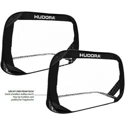 Hudora Fussballtore Pop Up schwarz - 2 Tore