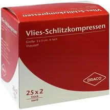 dr. ausbüttel gmbh & co. kg Schlitzkompressen Vlies 5x5cm 4fach steril