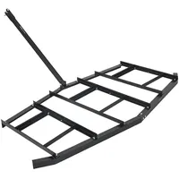 Vevor Schleppegge, 2150x2120x110mm, Wiesenschleppe zum Hinterherziehen, Q235 Stahl-Einfahrtsplaniergerät mit