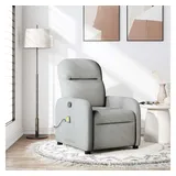vidaXL Massagesessel Wolkengrau Stoff