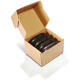 MASTER MASSAGE EQUIPMENT Master Massage Groß Ovular Basalt Hot Stone Set XXL Massagesteine 11,5x7,5x2,7 cm 4er Pack 100% Naturstein