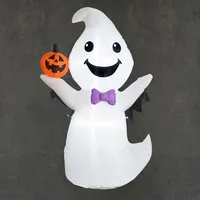 Luca Lighting Halloween Geist aufblasbar weiß mit LED