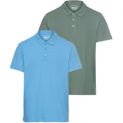 Man's World Poloshirt, (2-er Pack), in tollen Farbkombinationen Man's World grün-blau XL (56/58)