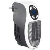 Sichler Haushaltsgeräte Sichler Steckdosen-Keramik-Heizlüfter mit Thermostat, Timer, Display, 500 Watt