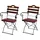 MCW Biergartenstuhl MCW-J40 2er-Set 0 x 0 x 0 cm braun/rot
