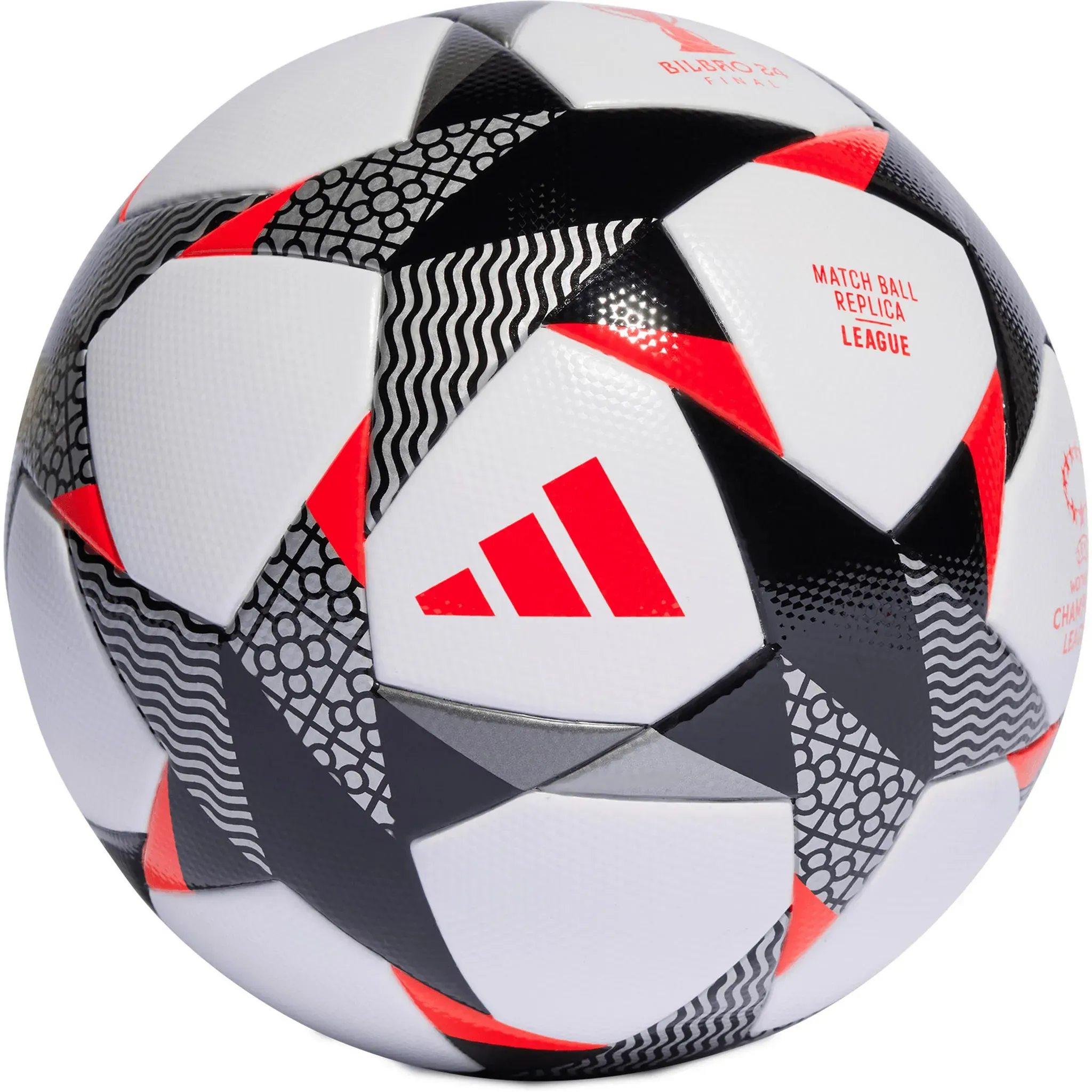 adidas WUCL LGE Fußball in white-black-solar red, Größe 5 - weiß