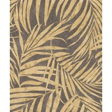 Rasch Textil Rasch Tapeten Vliestapete (Botanical) Schwarz gelbe 10,05 m x 0,53 m Linares 617450