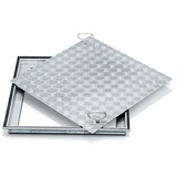 ZARGES Schachtabdeckung Stahl verzinkt 1000 x 1000 mm Außenmaß 1.160 x 1.160 mm