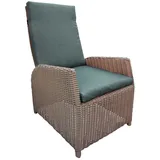 Sessel Stuhl Korbsessel Rattansessel LAFAYETTE Polyrattan hellbraun