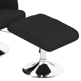 Homcom Massagesessel mit Fußhocker elektrisch 95 x 88 x 78 cm Schwarz