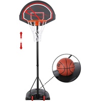 Yaheetech Basketballständer Outdoor Basketballkorb mit Rollen Tragbar Korbanlage Basketballanlage