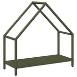 vidaXL Kaminholzregal Kaltgewalzter Stahl 60 x 25 x 60 cm Olivgrün