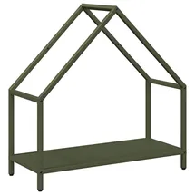 vidaXL Kaminholzregal Kaltgewalzter Stahl 60 x 25 x 60 cm Olivgrün