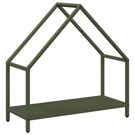 vidaXL Kaminholzregal Kaltgewalzter Stahl 60 x 25 x 60 cm Olivgrün