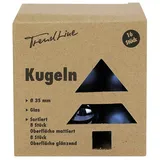 Trendline Weihnachtskugeln Mini aus Glas Ø 35 mm nachtblau 16 Stück