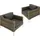 Tectake Villanova Rattanset Loungeset grau