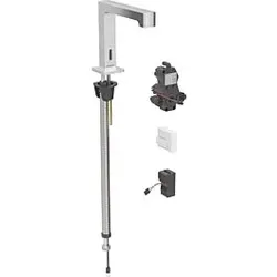 Geberit Brenta Infrarot-Waschtischarmatur 116192211 Standmontage, Netzbetrieb, UP-Funktionsbox, hochglanz-verchromt, mit Mischer