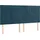 vidaXL Boxspringbett mit Matratze Dunkelblau 180x200 cm Samt