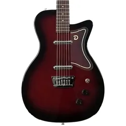 Danelectro 56 Baritone Guitar Red Burst Bottle Headstock