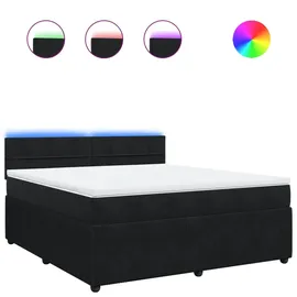 vidaXL Boxspringbett 180 x 200 cm Schwarz