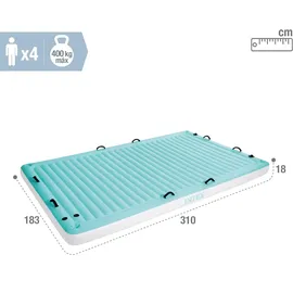 Intex Water Lounge (310x183x18cm) groß, bis 400kg belastbar, 4 Personen