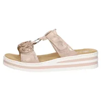 Rieker Pantolette Keilsohle Klett für Damen Pantoletten Gr. 40