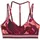 Puma Floral Ribbon Strappy Bra Ruby Shimmer XS