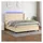 vidaXL Boxspringbett mit Matratze & LED Creme 180x200 cm Stoff