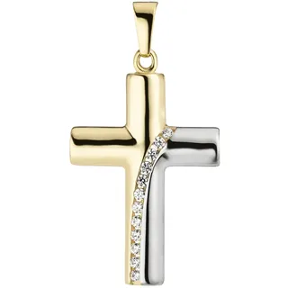 Jobo Kreuzanhänger Gelbgold 12