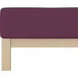 schlafgut Pure Baumwolle 90 x 190 - 100 x 220 cm purple deep