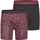 Happy Shorts Boxershorts Bordeaux / Schwarz L 2er Pack
